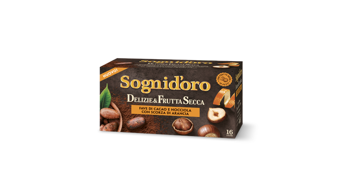 Sognid'oro Delizie & Frutta Secca Fave di Cacao e Nocciola con Scorza di Arancia
