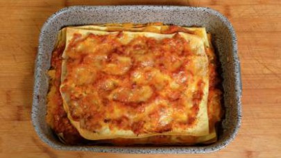 lasagne zucca e salsiccia